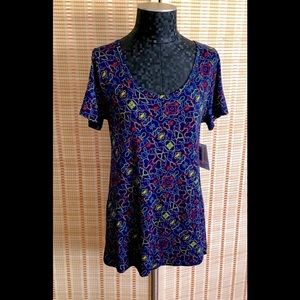 Lularoe NWT Classic T top sz small in red blue yellow